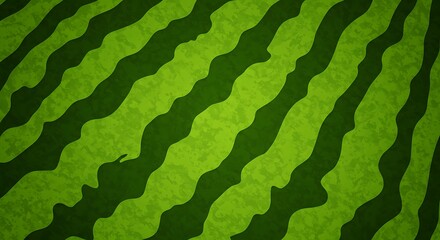 Wavy Watermelon: A Digital Texture Study AI Generated