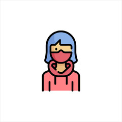 vector illustration of a cartoon character