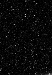 Falling Snowflakes on Black Background Winter Scene