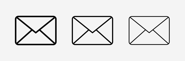 Message icon Email or News Illustrations - Vector, Sign and Symbol for Design, Presentation, Website or apps,     Bold,light,thin stroke.