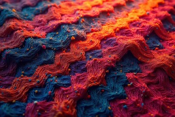 Close-up of repeating textile design, intricate weave , detail, silk, seamless