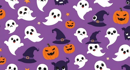 Boo-tiful Night's Pattern AI Generated
