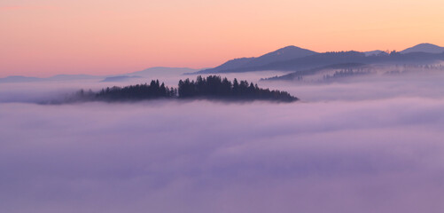 Over the clouds - nature landscape
