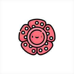 sewing button isolated on white