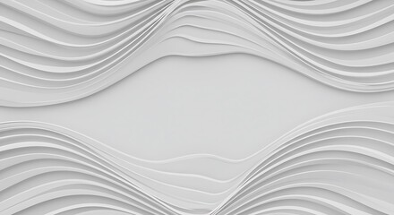 Obraz premium Sculpted Light: Undulating Forms AI Generated