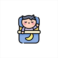 baby boy with a sign