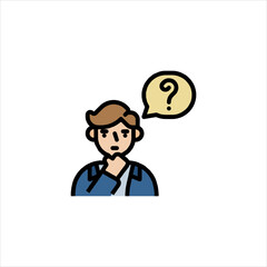 businessman with speech bubble