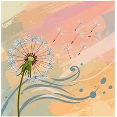 Whispers of Spring: Dandelion Flight AI Generated