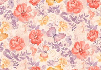 Pastel Blossom Dance AI Generated