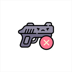 toy gun isolated on white background