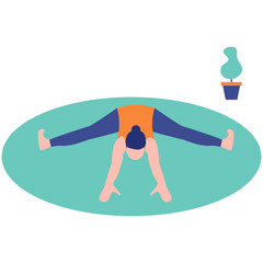 Yoga Pose Illustration