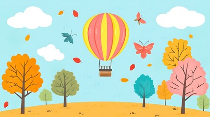Autumn Hot Air Balloon Flight.