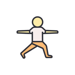 Gymnastic colored icons, minimalist vector illustration ,simple transparent graphic element .Isolated on white background