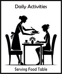 Daily Life Silhouette home an...