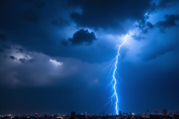 lightning bolt in the sky over a field1