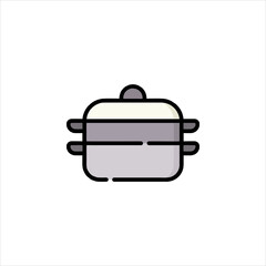 cooking pot vector illustration