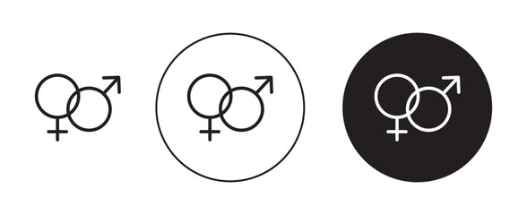 Unisex vector icon logo or illustration