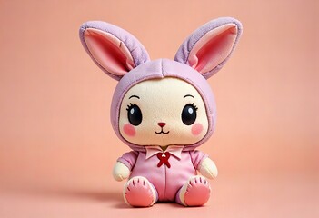 Fototapeta premium Photo Cute chibi vampire rabbit.
