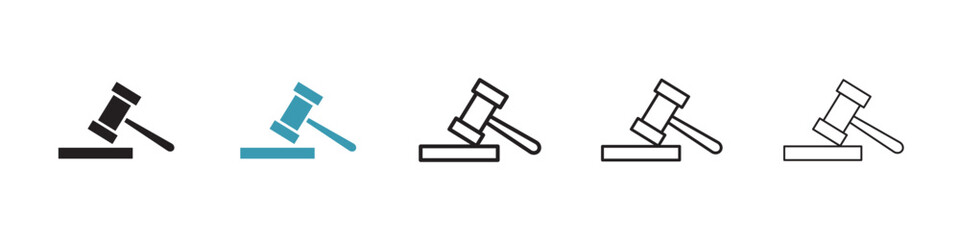Law vector icon logo or illustration