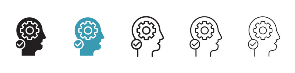 Interpretation vector icon logo or illustration