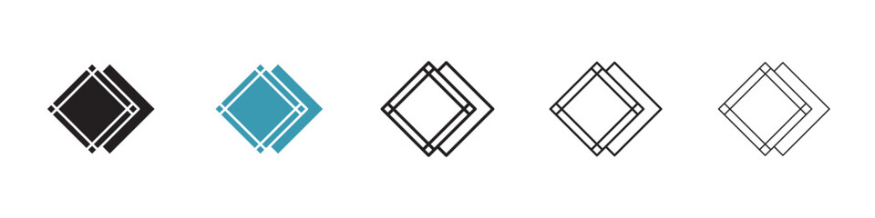 Handkerchief vector icon logo or illustration