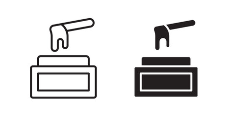 Wax icons. Vector isolated elements concept