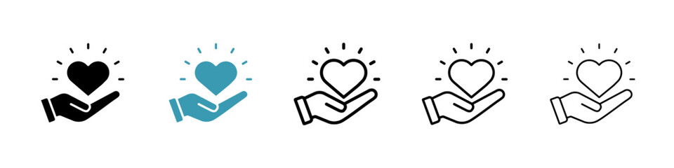 Empathy vector icon logo or illustration