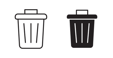 Uninstall icons. Vector isolated elements concept