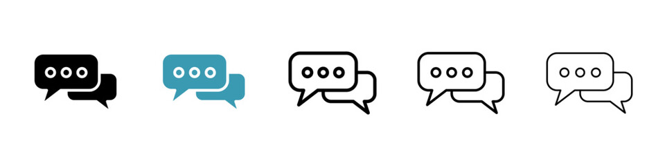 Comment vector icon logo or illustration