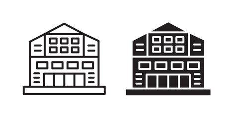 Showroom icons. Vector isolated elements concept