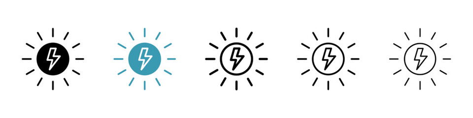 Alternative power vector icon logo or illustration