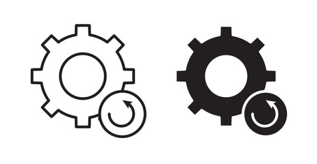 Recovery icons. Vector isolated elements concept