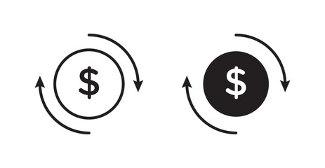 Recurring icons. Vector isolated elements concept