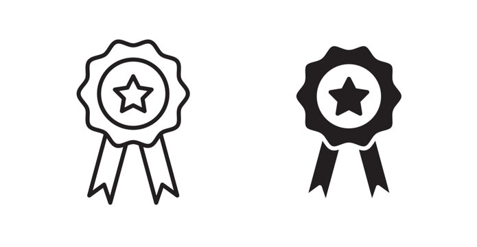 Recognition icons. Vector isolated elements concept