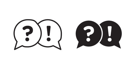 Fototapeta premium QNA icons. Vector isolated elements concept
