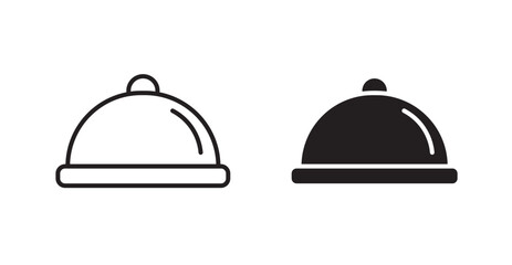 Platter icons. Vector isolated elements concept