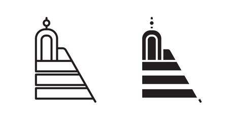 Minbar icons. Vector isolated elements concept