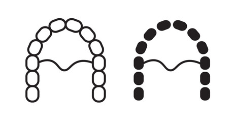 Maxilla icons. Vector isolated elements concept © Vince