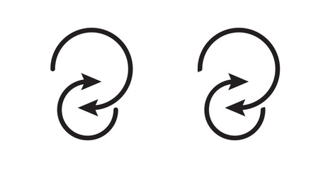 Obraz premium Iteration icons. Vector isolated elements concept