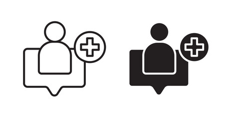 Follower icons. Vector isolated elements concept