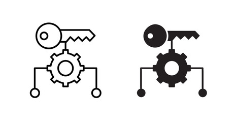 Factor icons. Vector isolated elements concept