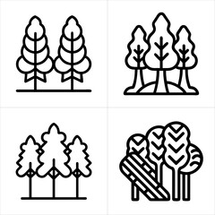 woods icon set
