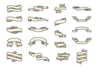 Heraldic Paper Roll Illustration Element