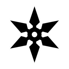Shuriken icon vector. Ninja illustration sign. Throwing stars symbol or logo.