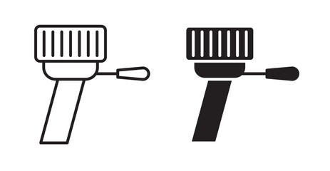 Boat Engine icons. Vector isolated elements concept