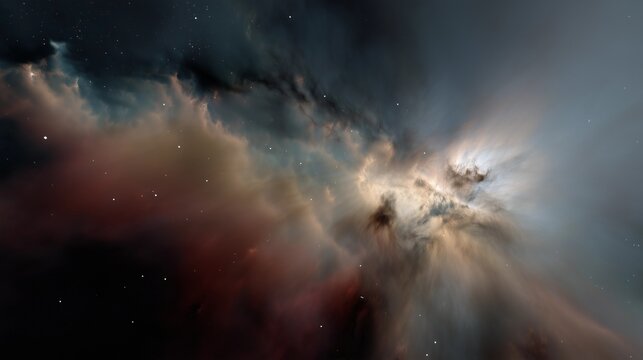 Inspire wonder! Detailed telescope view of the Orion Nebula. Perfect for educational content & science enthusiasts.