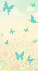 Pastel Flutter AI Generated