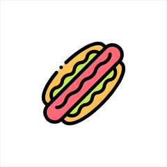 hot dog vector illustration