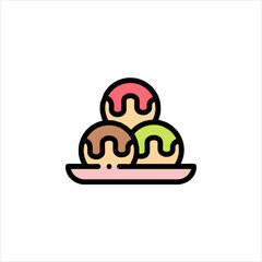 vector illustration of a cake