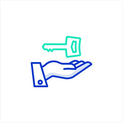 vector illustration of a hand holding a credit card